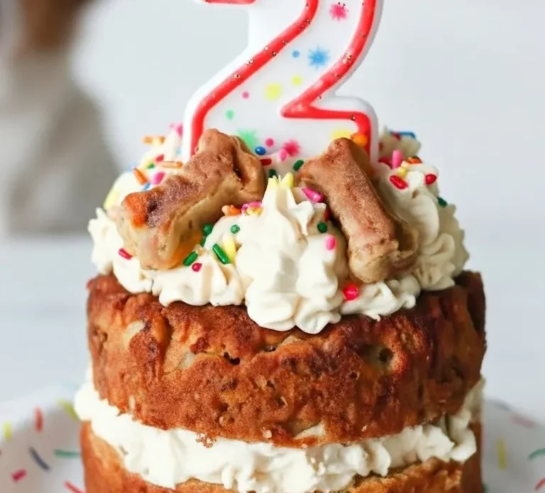 Apple Cinnamon and Cheddar Dog Cake