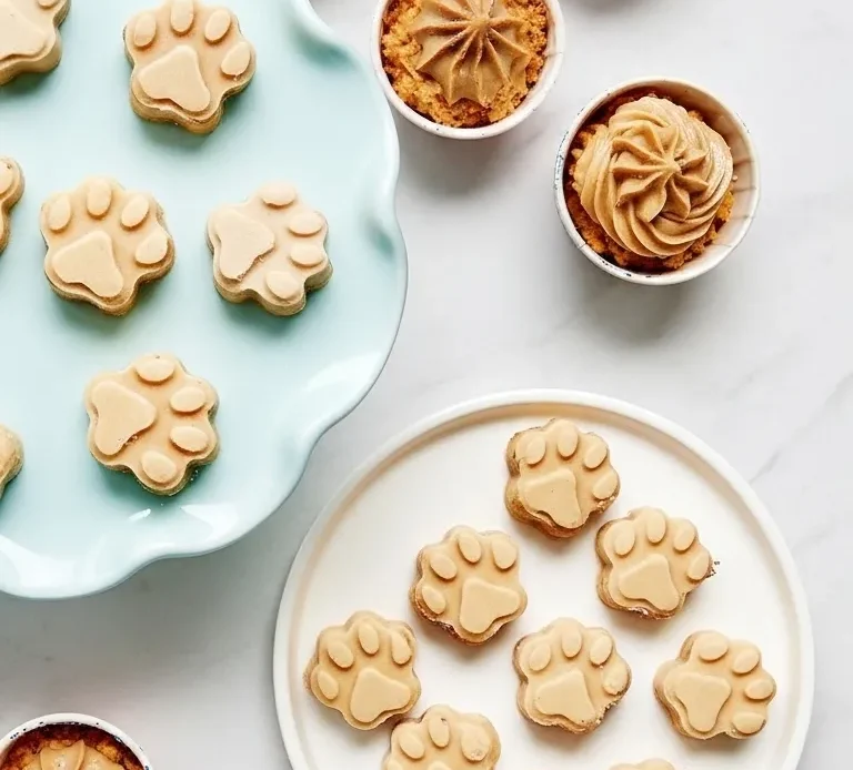 Frozen Peanut Butter Banana Dog Treats