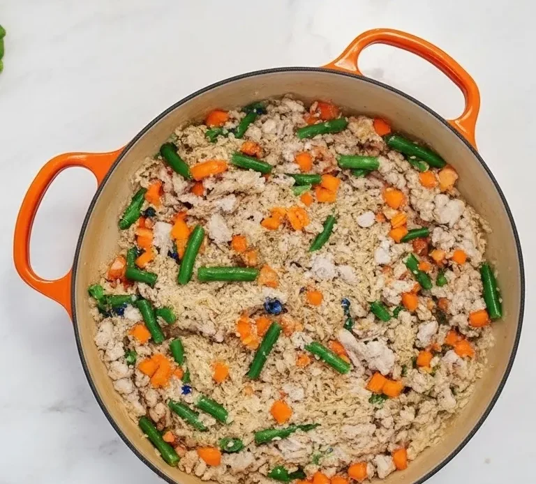 Turkey and Vegetable Dinner Recipe for Dogs