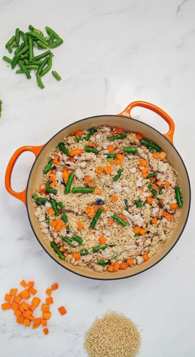 Turkey and Vegetable Dinner Recipe for Dogs