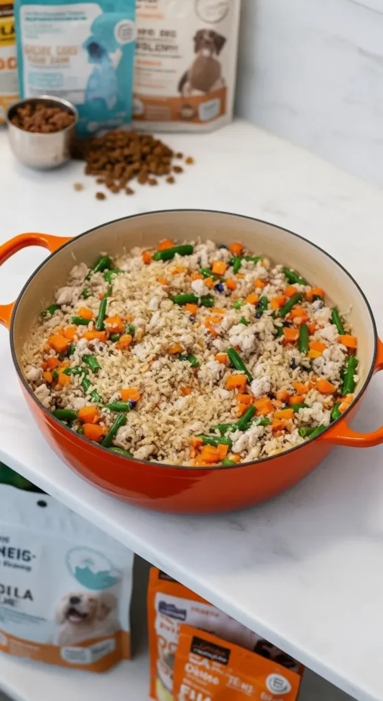 Turkey and Vegetable Dinner Recipe for Dogs