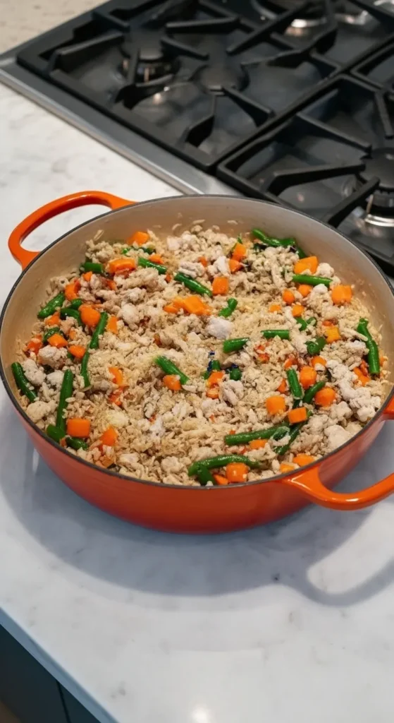 Turkey and Vegetable Dinner Recipe for Dogs